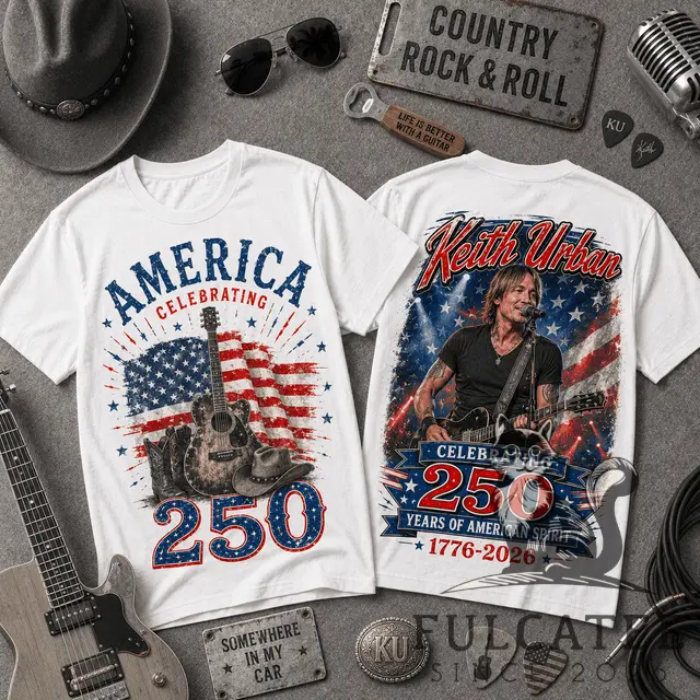 Keith Urban 25 Years American Spirit 1776-2026 T-Shirt