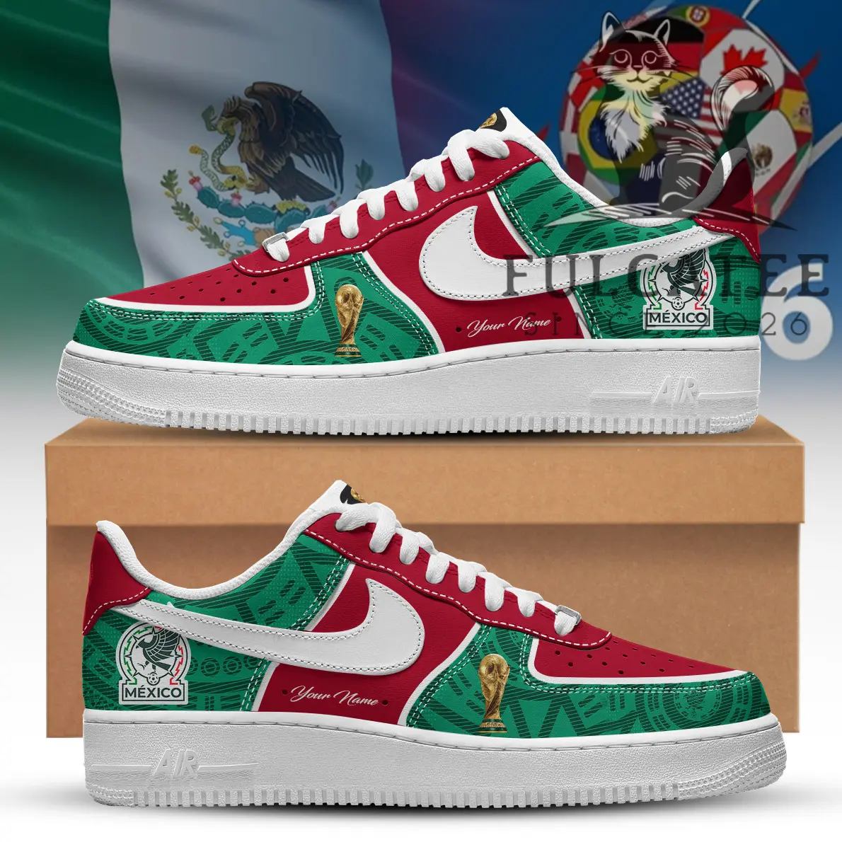 Mexico National Football Team FIFA World Cup AF1 Sneakers