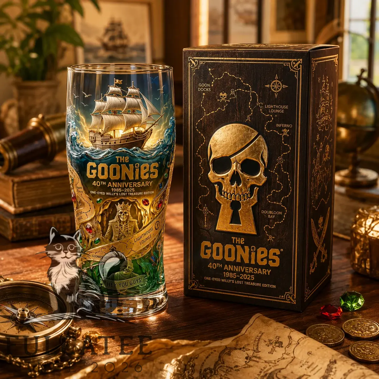 The Goonies 40th Anniversary Pint Glass