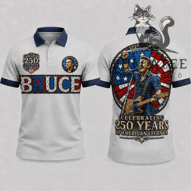 Bruce Springsteen America 250 Years Polo Shirt