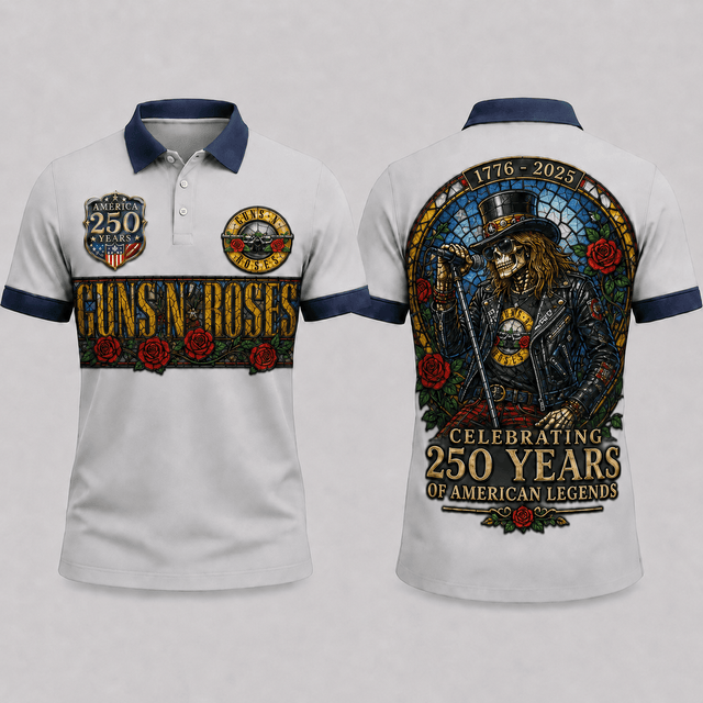 Guns N' Roses America 250 Years Polo Shirt