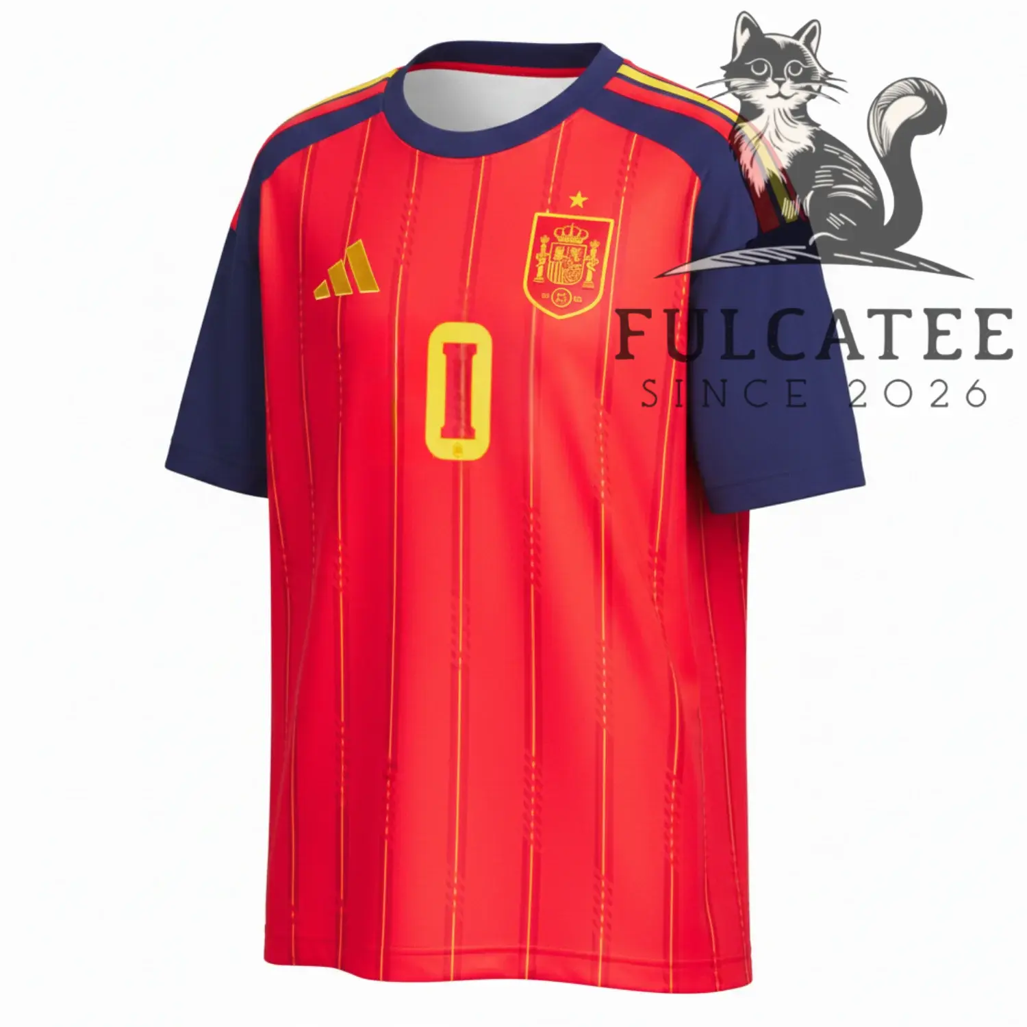 Spain National Football Team FIFA World Cup Custom Home Kit Soccer Jersey