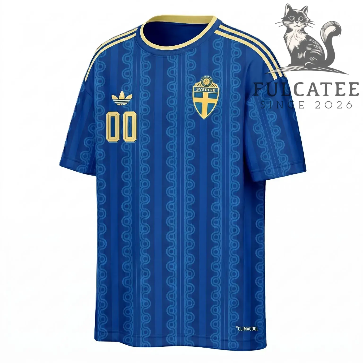 Sweden National Football Team FIFA World Cup 2026 Custom Away Football Jersey