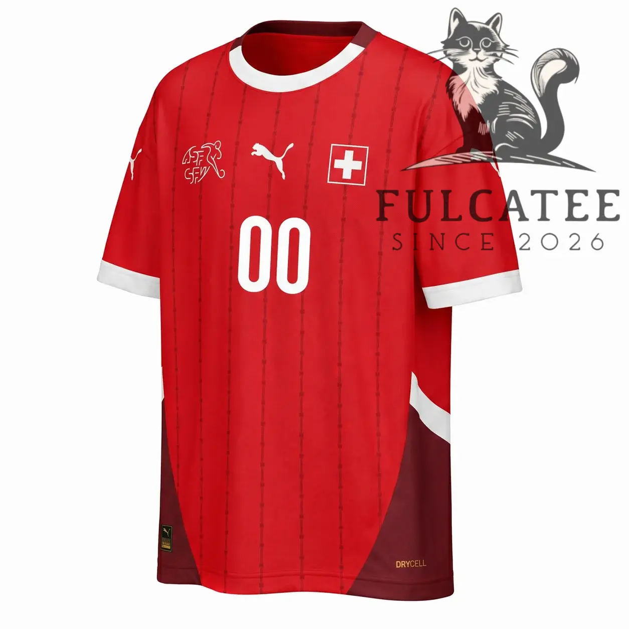 Switzerland National Football Team FIFA World Cup Custom Home Kit Soccer Jersey