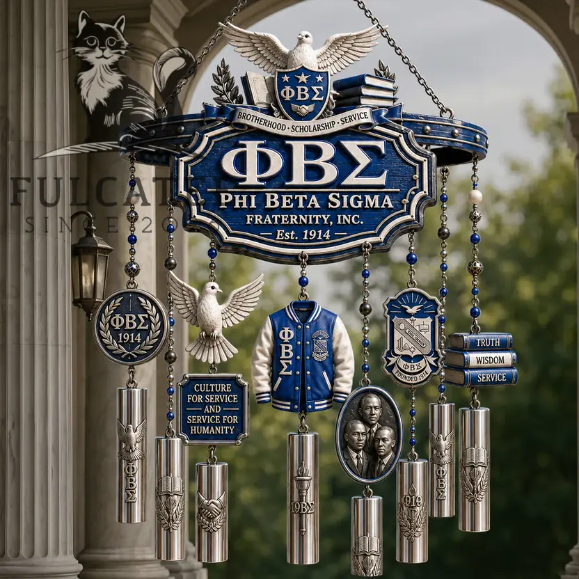 Phi Beta Sigma Fraternity, Inc. Est. 1914 Wind Chime